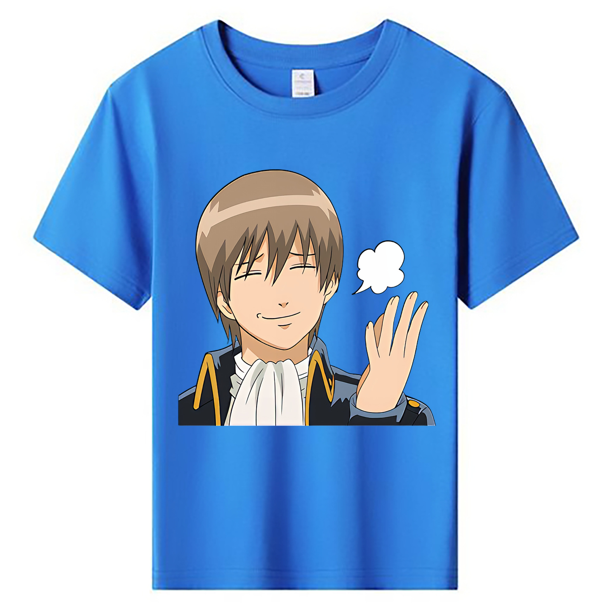 （画像用） ぎんたま 坂田銀時（さかたぎんとき） 神楽 志村新八（しむら しんぱち） GINTAMA Sakata Gintoki Kagura Shimura Shinpachi 綿100％キッズTシャツ（フロントプリント）